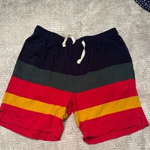 J. Crew multicolor Knit Shorts with White Waistband